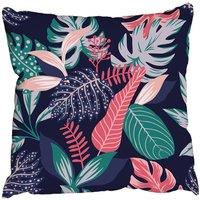 Benjamin Tate Design Painted tropical exotic leaves (Outdoor Cushion)