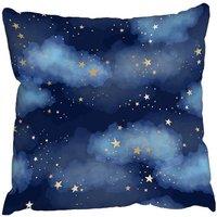 Benjamin Tate Design Dark blue sky with gold foil constellations (Outdoor Cushion)
