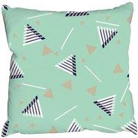 Benjamin Tate Design Cushions - Geometric Triangle Stripes (Cushion)