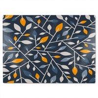 Benjamin Tate Design Geometric Abstract Glass Chopping Board in Natural