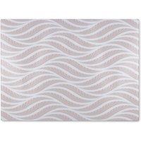 Benjamin Tate Design Geometric Pattern With Leaves Glass Chopping Board in Natural