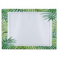 Benjamin Tate Design Botanical Border Glass Chopping Board in Natural