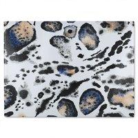 Benjamin Tate Design Leopard Print With Blue Glass Chopping Board in Natural