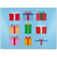 Benjamin Tate Design Gift Boxes Dining Glass Chopping Board in Natural