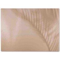 Benjamin Tate Design Leaf Shadow Glass Chopping Board in Natural