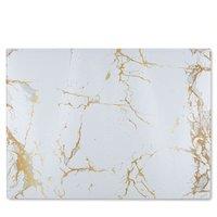 Benjamin Tate Design Golden Marble Glass Chopping Board in Natural