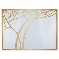 Benjamin Tate Design Golden Tree Glass Chopping Board in Natural