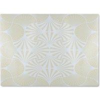 Benjamin Tate Design Golden Star Ornament Glass Chopping Board in Natural
