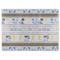 Benjamin Tate Design Heiroglyphs Glass Chopping Board in Natural