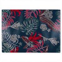 Benjamin Tate Design Leaves Of Tropical Plants Glass Chopping Board in Natural
