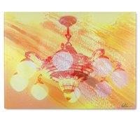 Benjamin Tate Design Chandelier Glass Chopping Board in Natural