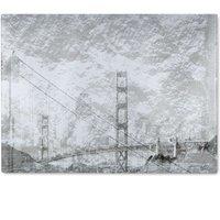 Benjamin Tate Design San Fran Glass Chopping Board in Natural