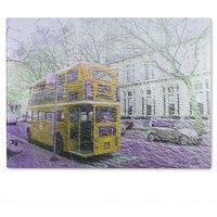 Benjamin Tate Design London Bus Yellow Rear Glass Chopping Board in Natural