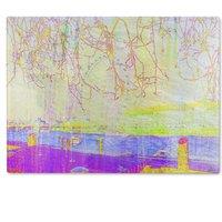 Benjamin Tate Design London Eye Tree Drops Glass Chopping Board in Natural