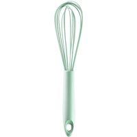 Orsina Sage Green Silicone Whisk, Coated Wire Whisk With Grip, Non-Scratch Culinary Beater, Ideal For Baking, & Sauces