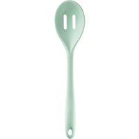 Orsina Sage Green Silicone Slotted Spoon, Perforated Kitchen Utensil, Non-Slip Kitchen Tool|Functional Slotted Spoon