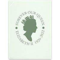 Queen Elizabeth II Forever Our Queen Tea Towel in Mint
