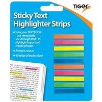 Tiger Highlighter Strips (Pack of 40)