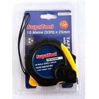 SupaTool Rubberised Tape Measure in Black