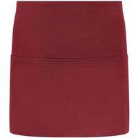 Brand Lab Front Pocket Short Apron in Burgundy