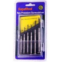 SupaTool Precision Screwdriver Set (Pack of 6) in Black