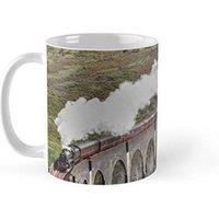 Pyramid International Steam Train On Glenfinnan Viaduct Mug in White