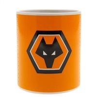 Wolverhampton Wanderers FC Inner Two Tone Faded Crest Orange Mug
