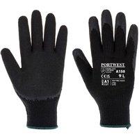 Portwest A150 Classic Grip Gloves in Black | Size: Large