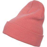 Yupoong Flexfit Heavyweight Long Beanie Winter Hat in Coral