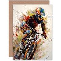 Artery8 Mountain Bike Cycle BMX for Husband Him Dad Son Brother Greeting Card