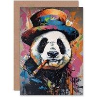 Artery8 The Posh Panda for Husband Him Dad Son Birthday Fathers Day Greeting Card