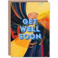 Artery8 Abstract Radial Spin Blur Oil Painting Get Well Get Well Card