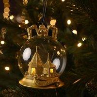 Warner Bros Harry Potter Alumni LED Collectable Bauble - Hagrid's Hut in Gold