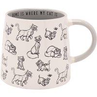 Disney Cats & Dogs Mug - Home Is Where My Cat Is in White