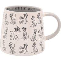 Disney Cats & Dogs Mug - Home Is Where My Dog Is in White