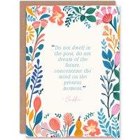 Artery8 Concentrate on the Present Moment Mindfulness Spiritual Birthday Card