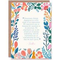 Artery8 Generosity Brings Happiness Buddhist Quote Spiritual Birthday Card