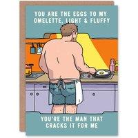 Wee Blue Coo Birthday Card Eggs to my Omelette Love Romance Joke Funny