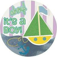 Unique Party Its A Boy Shower Party Badge in Light Blue