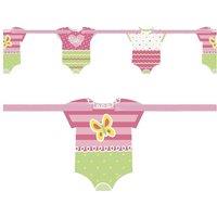 Unique Party Paper Polka Dot Shower Garland in Pink