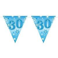 Qualatex Sparkle 30th Birthday Bunting in Blue
