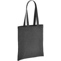 Brand Lab Cotton Long Handle Shopper Bag in Charcoal