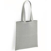 Brand Lab Cotton Long Handle Shopper Bag in Silver
