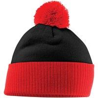 Beechfield Snowstar Two Tone Beanie in True Black