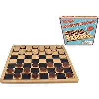 Kandy Toys Retro Wooden Draughts Family Fun Board Game