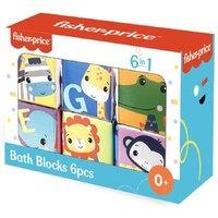 Fisher Price Baby Bath Blocks 6 Pack Assorted Design