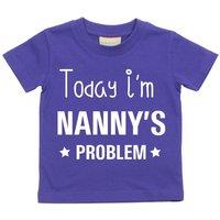 60 SECOND MAKEOVER Today I'm Nanny's Problem T-Shirt in Purple | Size: 14-15 Years
