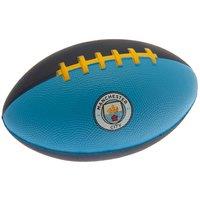 Manchester City FC Mini Foam American Football in Duck Egg Blue