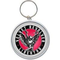 Velvet Revolver Circle Logo Enamel Keyring in Black