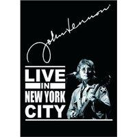 John Lennon Live In New York City Postcard in Black